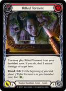 Rifted Torment (Red) (Rainbow Foil) [U-MON177-RF] Unlimited Rainbow Foil