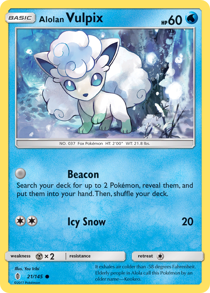 Alolan Vulpix (21/145) [Sun & Moon: Guardians Rising]