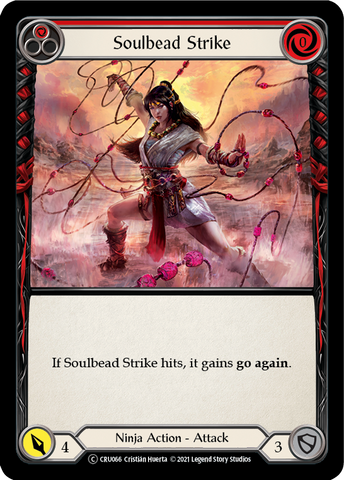Soulbead Strike (Red) (Rainbow Foil) [CRU066-RF] Unlimited Rainbow Foil