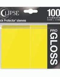 Ultra Pro - Standard Deck Protectors: Eclipse Pro-Gloss Lemon Yellow 100 ct