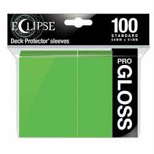 Ultra Pro - Standard Deck Protectors: Eclipse Pro-Gloss Lime Green100 ct