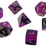 Mini-hedral 7-Die Set Gemini Black Purple/gold - CHX 20640