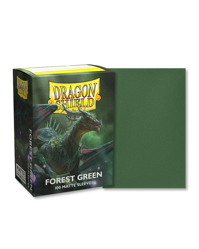 Dragon Shield Box of 100 in Matte Forest Green