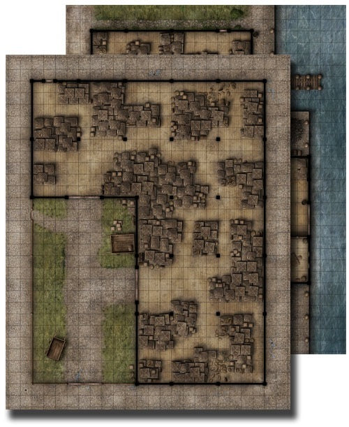 Game Mastery Flip-Mat: Warehouse