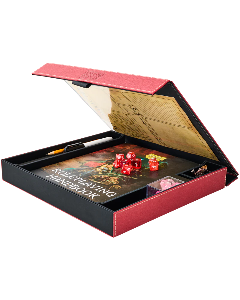 Dragon Shield Player Companion: RPG Accessory Box & Dice Tray (Blood Red)