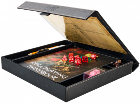 Dragon Shield Player Companion: RPG Accessory Box & Dice Tray (Iron Grey)