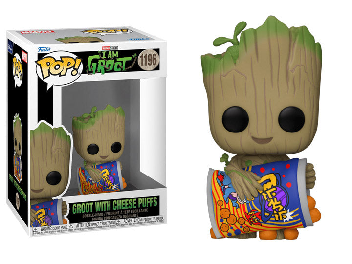 Pop! Marvel: I am Groot - Groot with Cheese Puffs