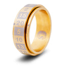 Rainbow coloured Dice Ring.