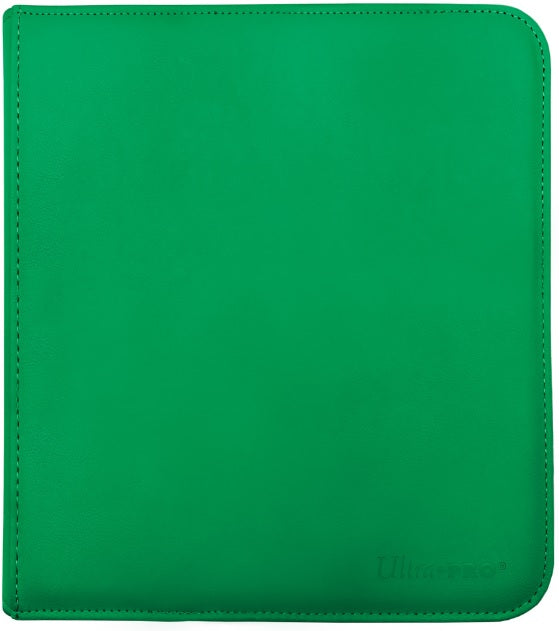 12-Pocket Zippered PRO-Binder Green