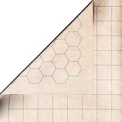 Chessex Battlemat 1" Reversible Square/Hex 26"x23.5" (66x60cm) CHX96246