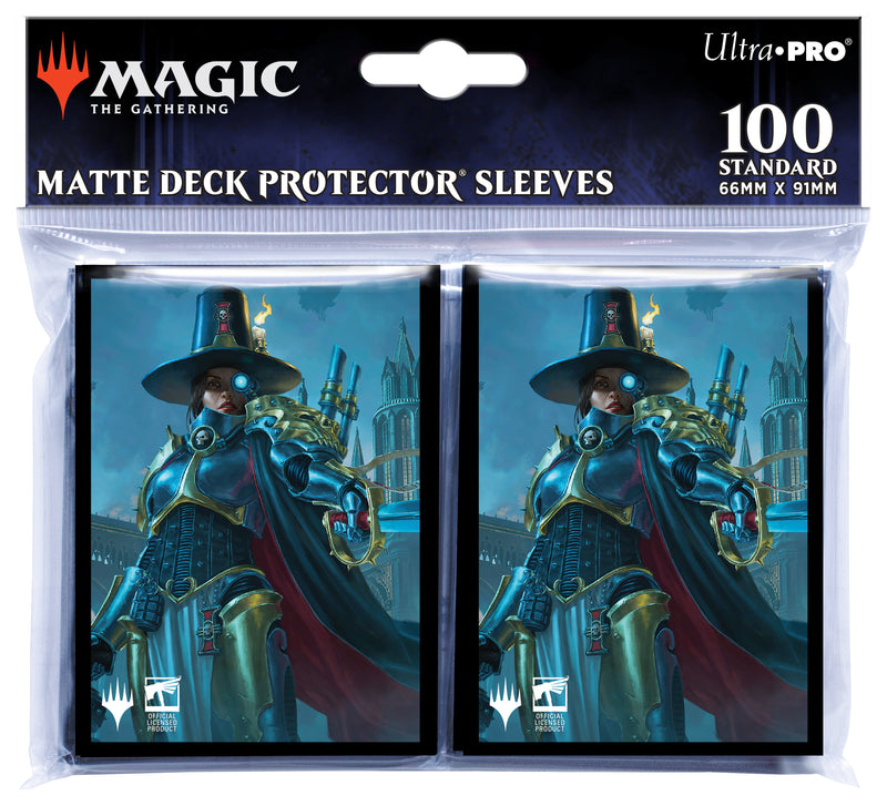 Ultra Pro - Warhammer 40K Commander Inquisitor Greyfax Standard Deck Protector Sleeves (100ct) for Magic: The Gathering