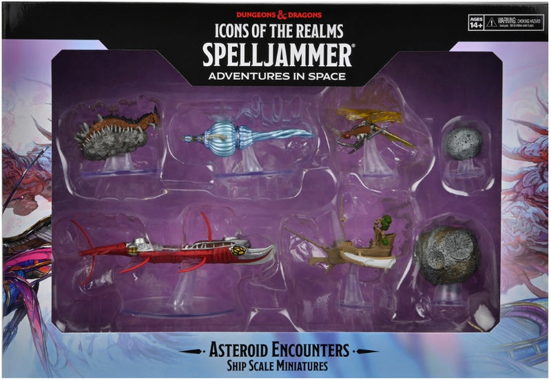 Icons of the Realms: Spelljammer- Asteroid Encounters Ship Scale Miniatures